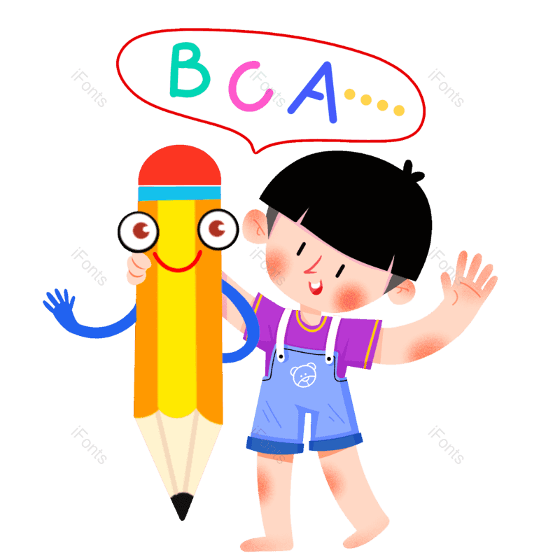 学习图片,开学季元素,学生PNG,扁平风免抠素材